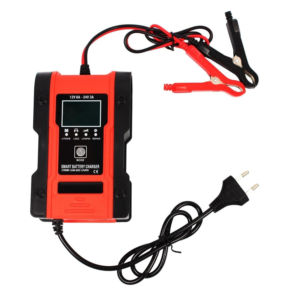 Car Battery Charger 12V 7A Lead-acid Batteries ChargerLCD Display Smart Maintainer 7-Stages Trickle Chargers Image 2