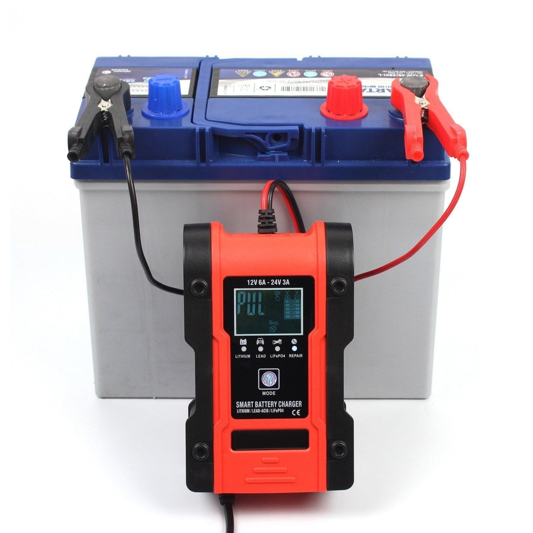 Car Battery Charger 12V 7A Lead-acid Batteries ChargerLCD Display Smart Maintainer 7-Stages Trickle Chargers Image 4