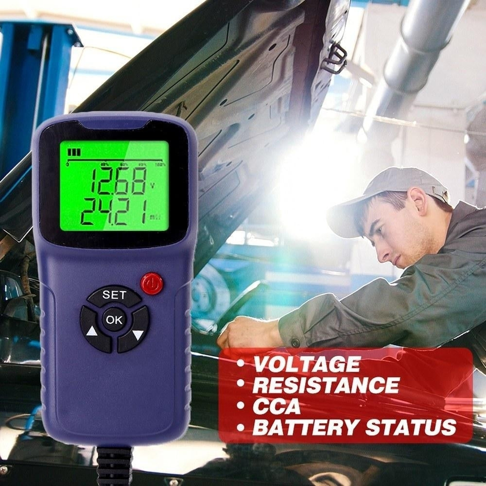 Car Battery Charger Tester Analyzer 12V 2000CCA Voltage Test Charge Circuit Automatic Diagnosis Image 11