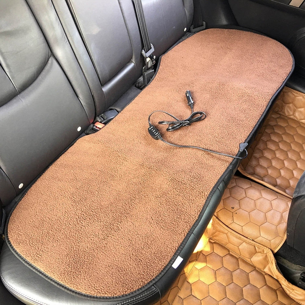 Car Heated Seat Cushion 12V Rear Winter Warmer Cover Chair Heating Heater Pad Image 2