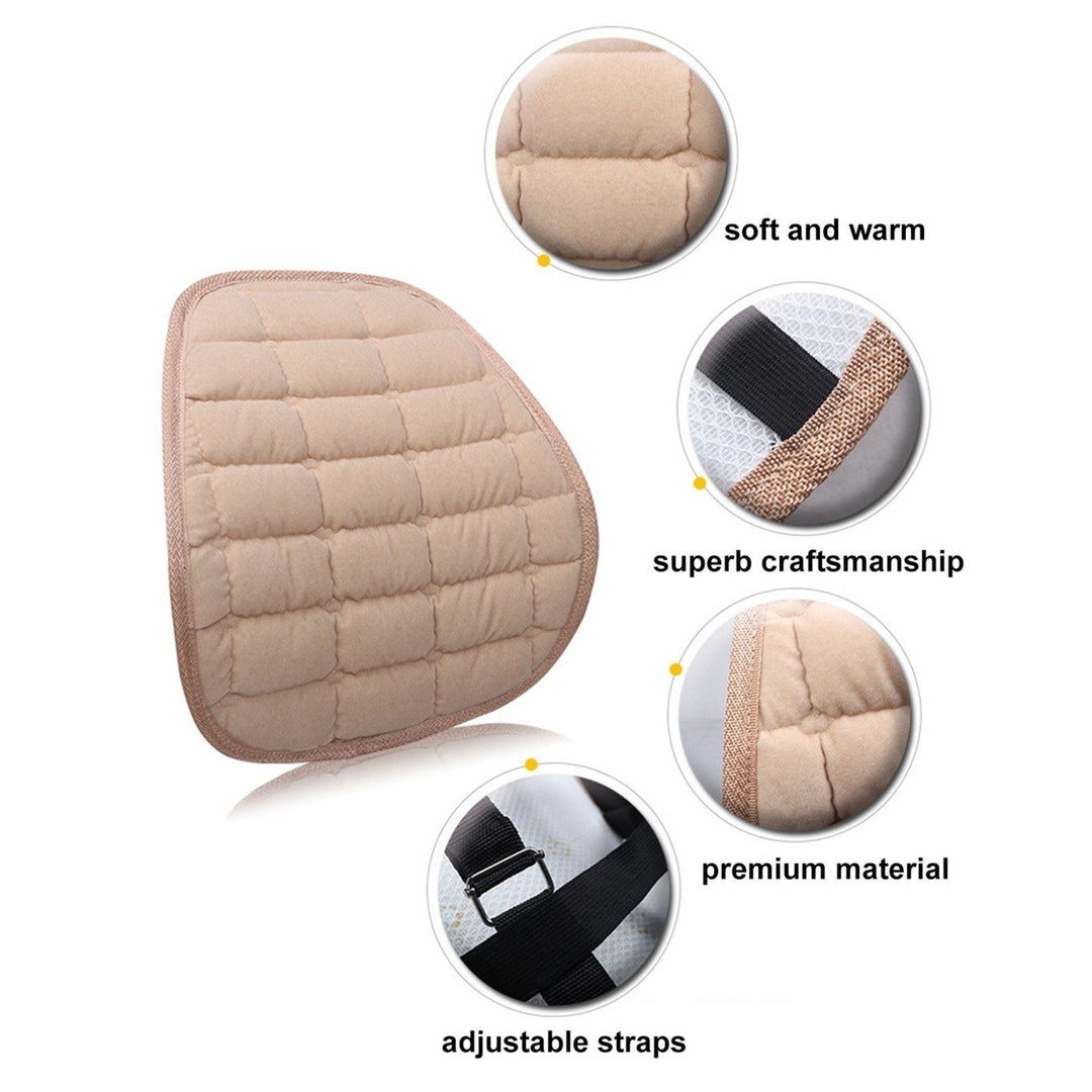 Car Lumbar Support for Seat Driver Universal Comfy Durable Winter Warm Cushion Image 3