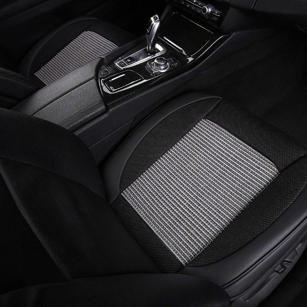 Car Seat Cushion Unique Ice Silk Fabric Pad Mesh Breathable Universal Comfortable Driver Image 6