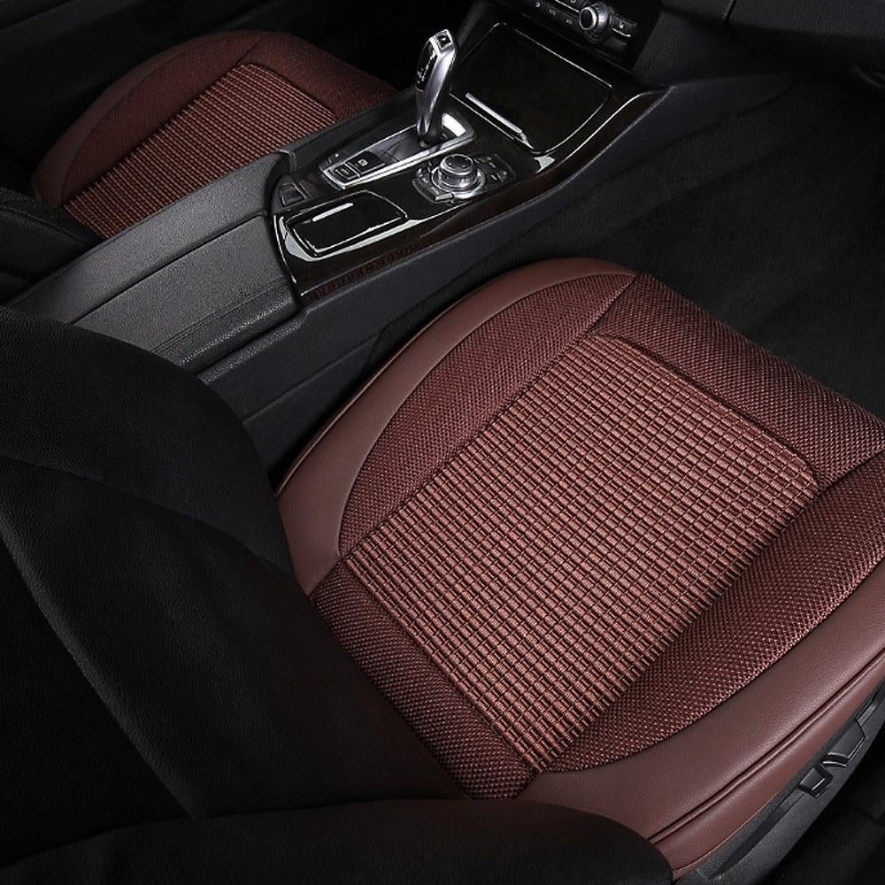 Car Seat Cushion Unique Ice Silk Fabric Pad Mesh Breathable Universal Comfortable Driver Image 7