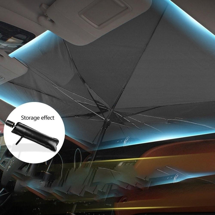 Car Vehicle Sunshade Outdoor Auto Umbrella-type Sunproof Foldable Summer Cover Accessories Image 3