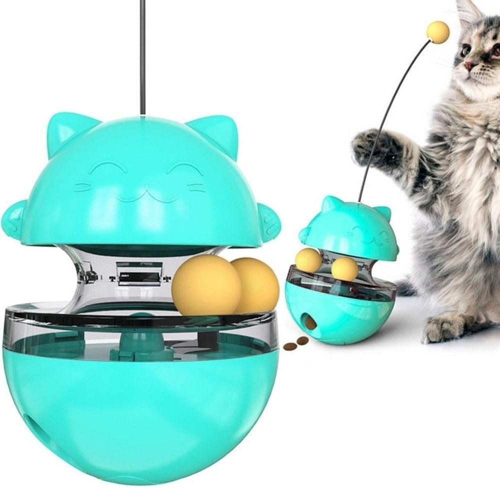 Cat Tumbler Toys Cat Interactive Toy Cat Food Balls Image 1