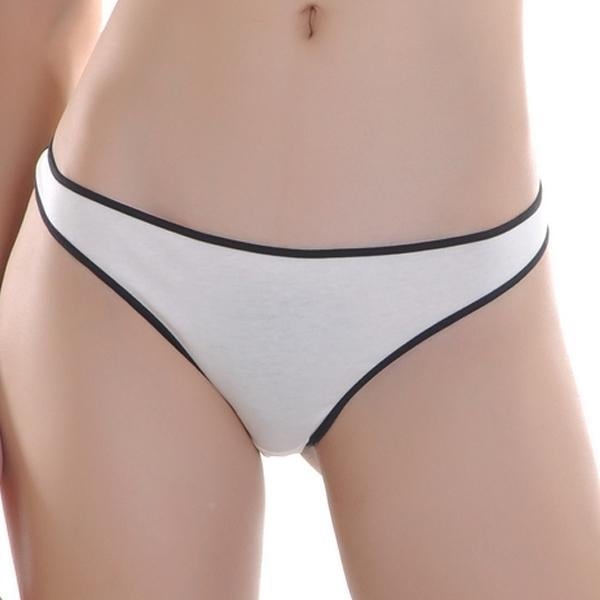 Cotton Low Waist Fitness T Pants Seamless Breathable Panties Image 9