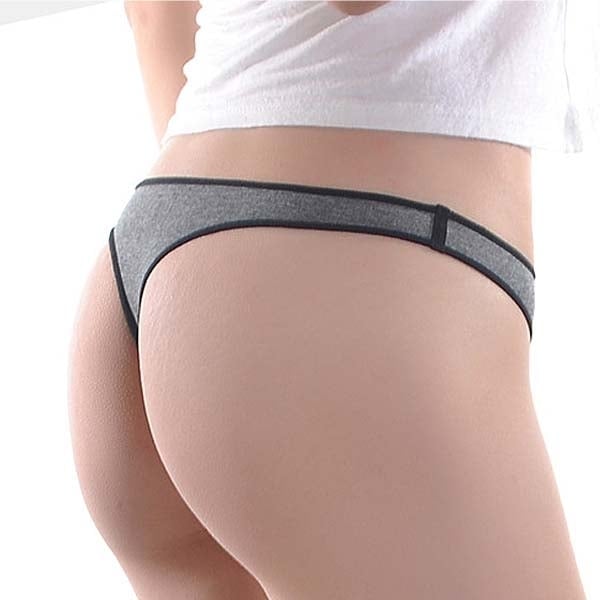 Cotton Low Waist Fitness T Pants Seamless Breathable Panties Image 10