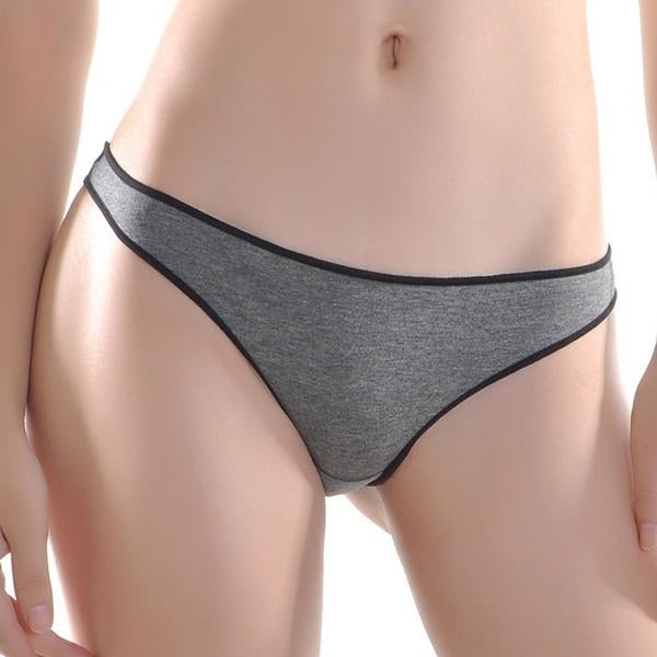 Cotton Low Waist Fitness T Pants Seamless Breathable Panties Image 11