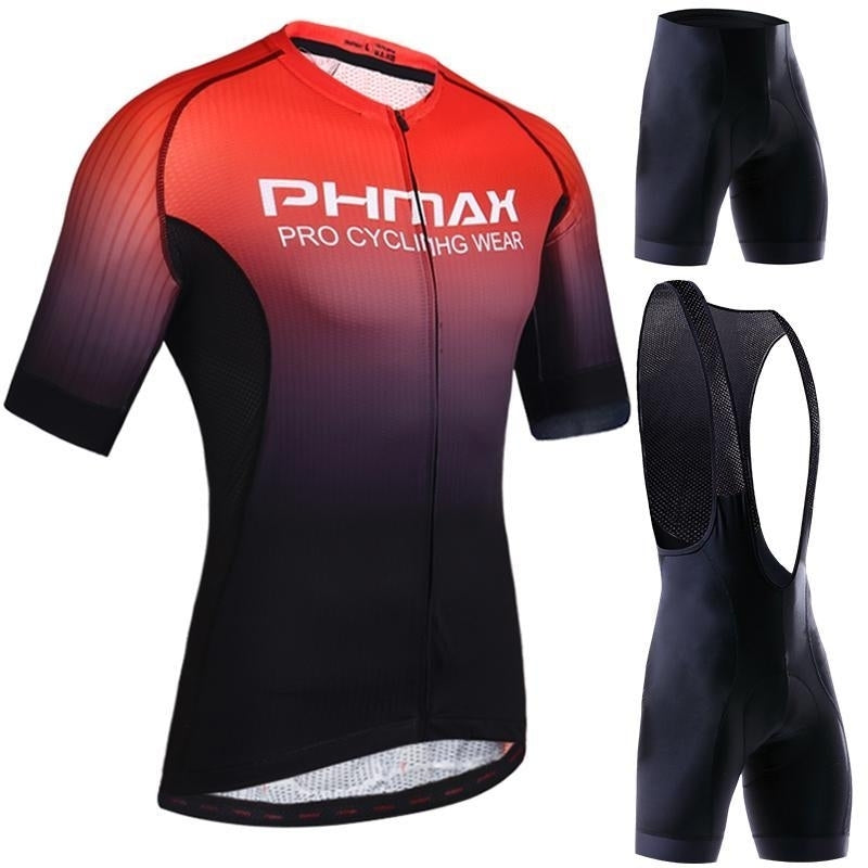 Cycling Clothing Set Breathable Anti-UV Bicycle Wear Short Sleeve Jersey Image 1