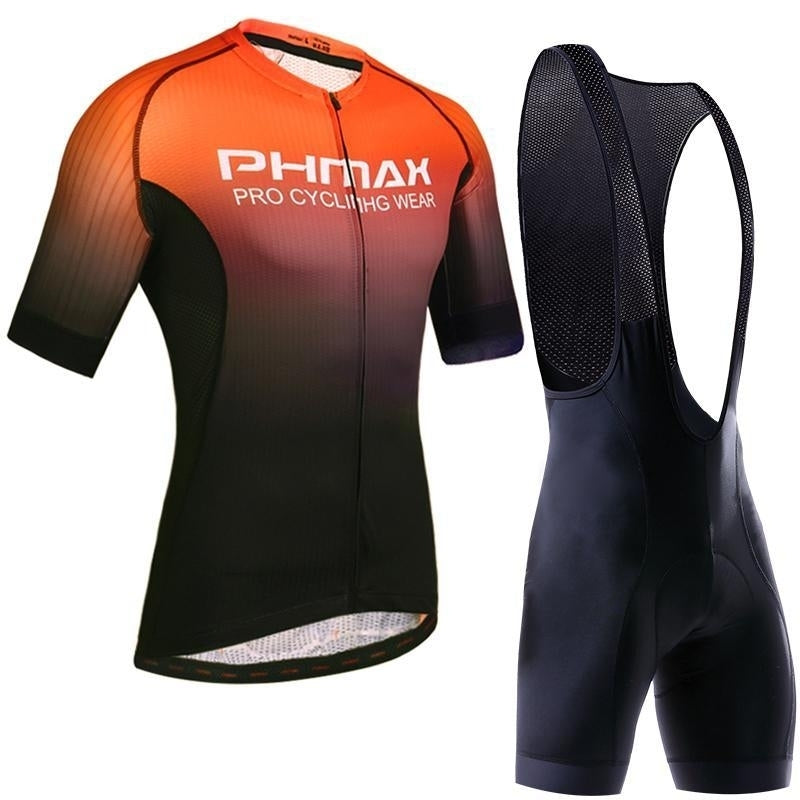 Cycling Clothing Set Breathable Anti-UV Bicycle Wear Short Sleeve Jersey Image 2