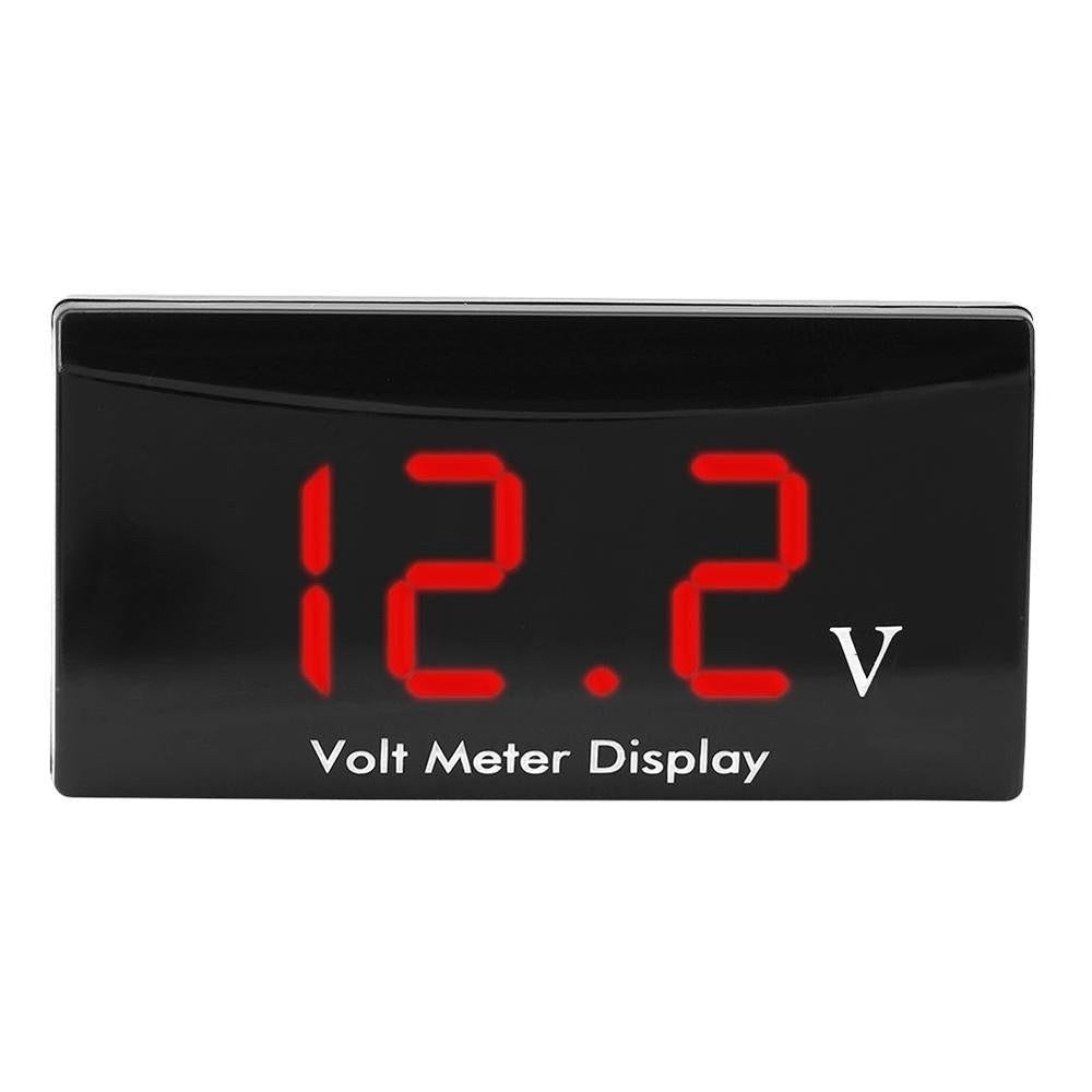 Digital LED Display Panel Meter Voltmeter Car Motorcycle Voltage Gauge for Vehicle 12V Image 2