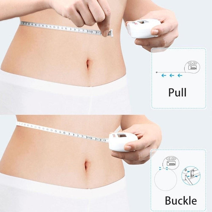 Digital Measuring Tape Accurately Measures Body Part Circumferences Display Records Results Measurements Image 3