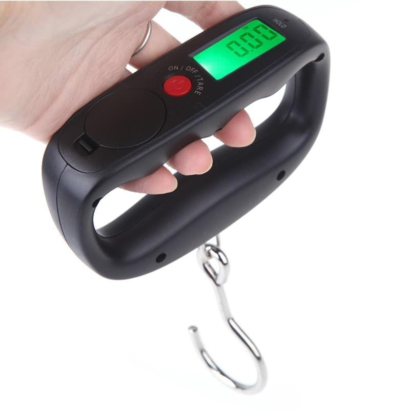 Digital Portable Electronic Luggage Weight Hook Hanging Scale LCD Display 50kg /10g Image 1