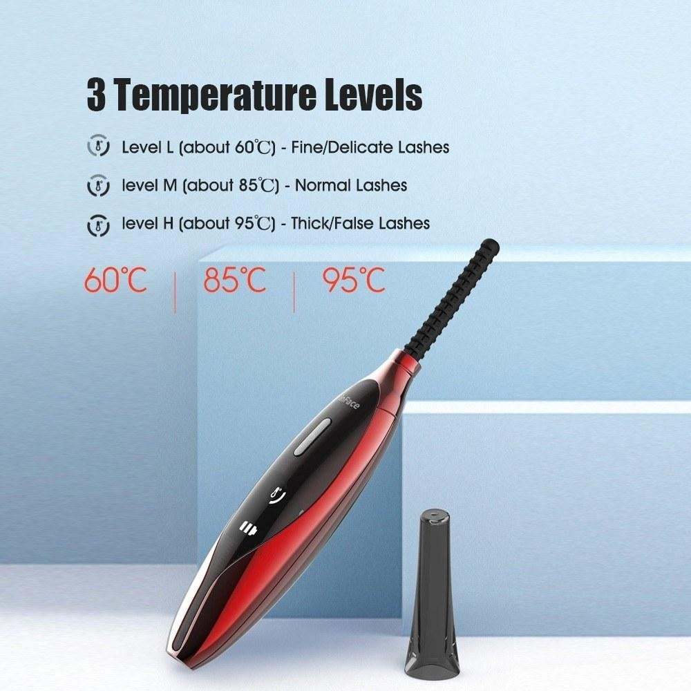 Electric Eyelash Curler with 3 Temperature Gears Digital Display Image 4
