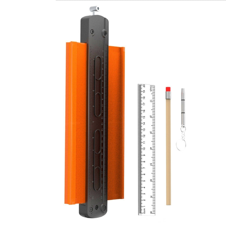 10 Inch Contour Gauge Profile Tool with Metal Lock Original Shape Copy Replicator for Working Image 3