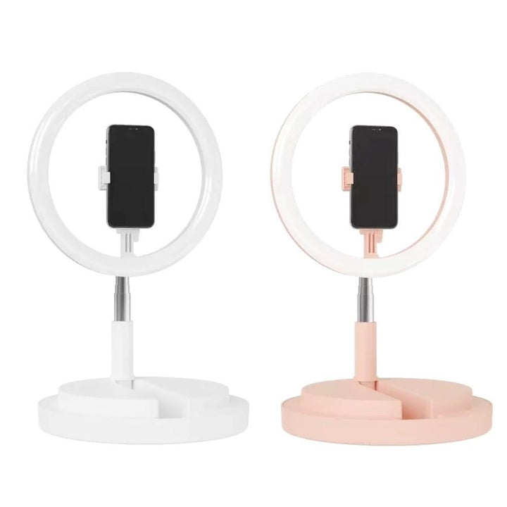 10 LED Light Phone Holder Stand for Live Stream Makeup YouTube Video Self-Portrait Shooting Image 2