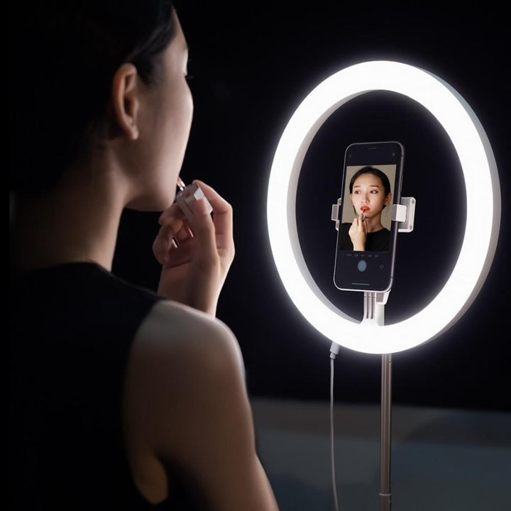 10 LED Light Phone Holder Stand for Live Stream Makeup YouTube Video Self-Portrait Shooting Image 6