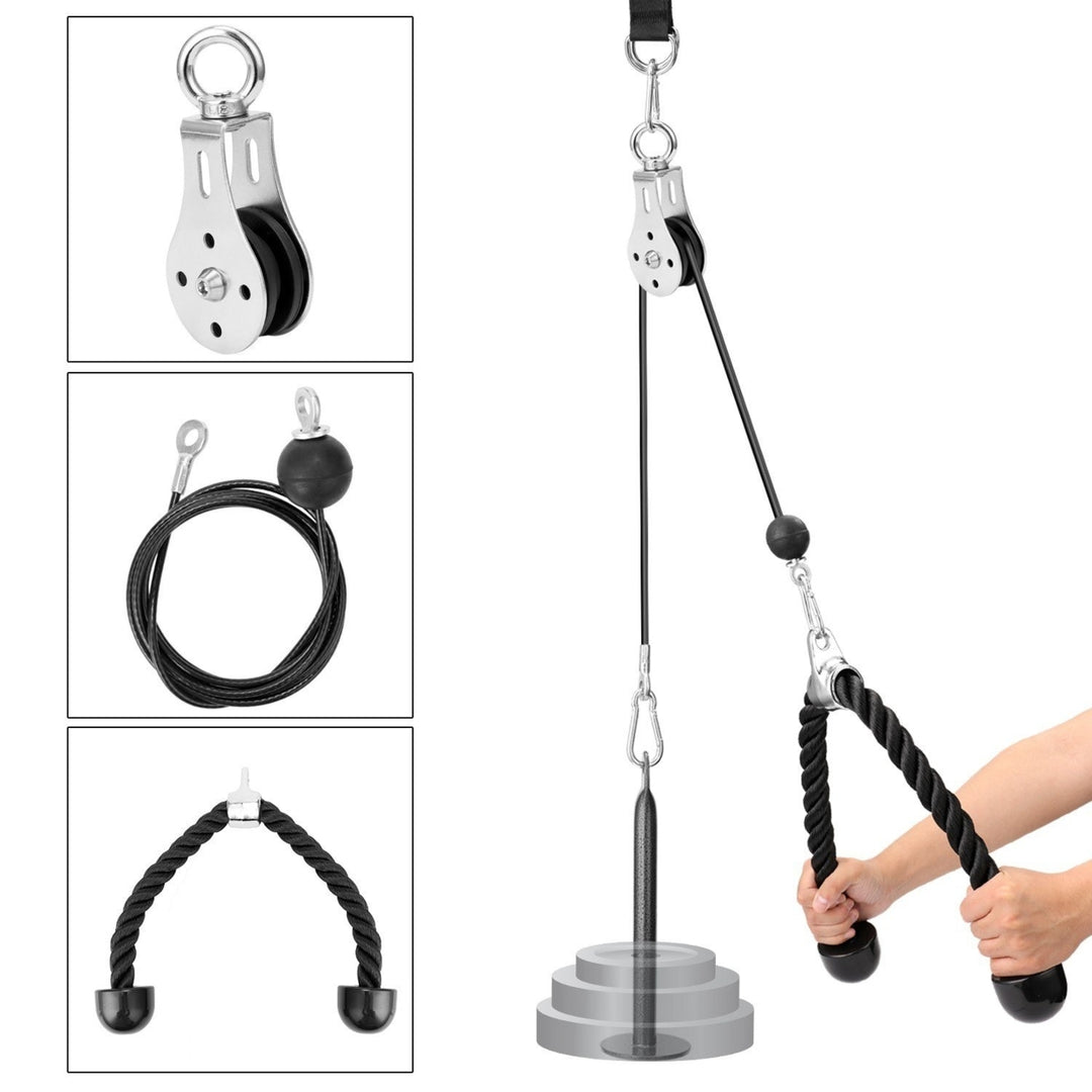 Fitness DIY Pulley Cable Machine Attachment System Loading Pin Lifting Image 1