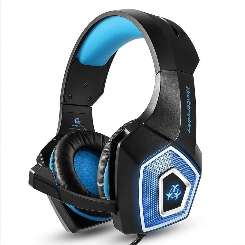 Game Headset Large RGB Light-emitting Wired Headphone Image 3