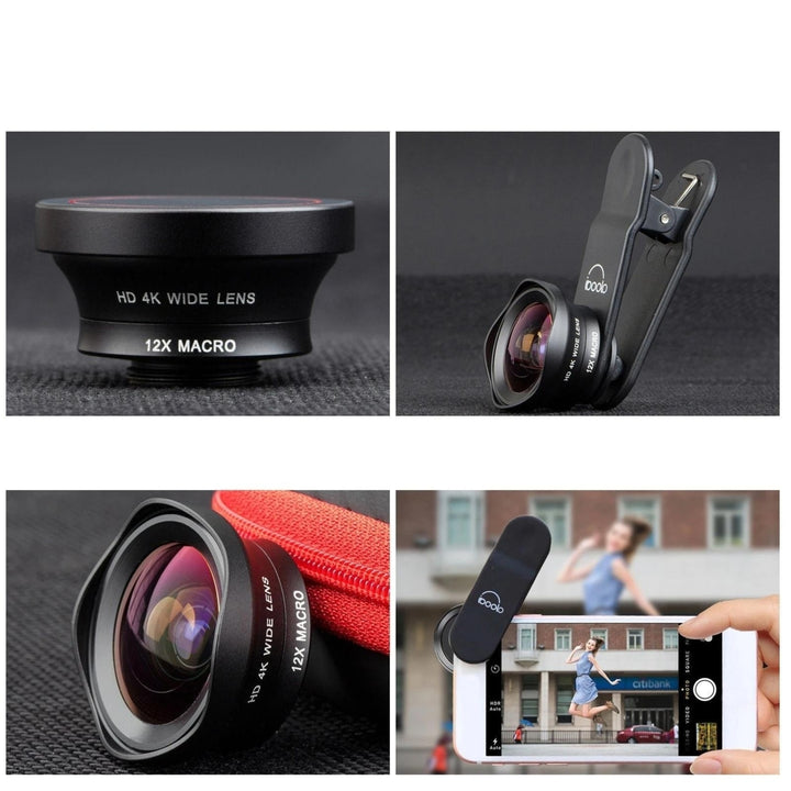 16mm Wide Lens + 12X Macro Set Clip-on Phone Camera 2 in 1 Image 3