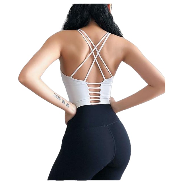 Heal Orange Sports Top Vest Beauty Back Bra Shock Proof Gathering High Intensity Yoga Underwear Fitness Image 10