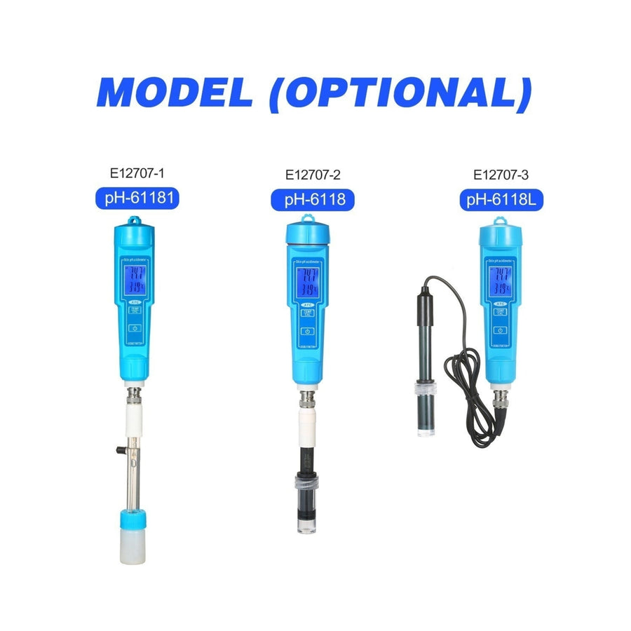 High Accuracy pH Meter ATC 2-in-1 and Temperature Skin Acidimeter Portable Test Pen Image 1