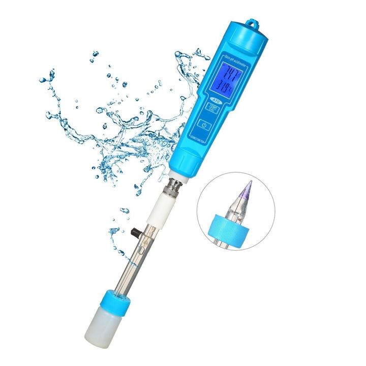 High Accuracy pH Meter ATC 2-in-1 and Temperature Skin Acidimeter Portable Test Pen Image 4