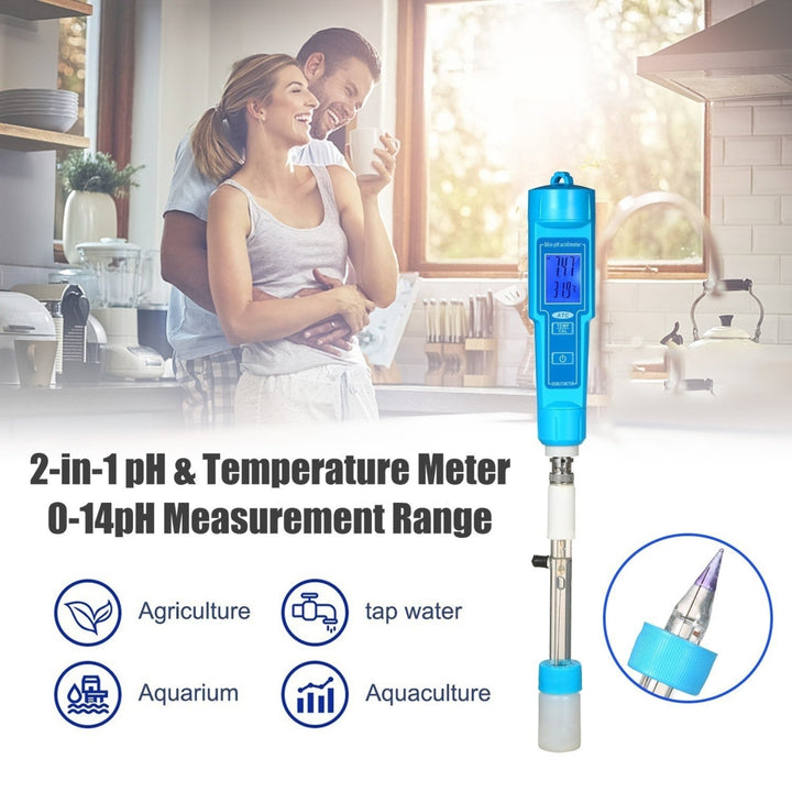 High Accuracy pH Meter ATC 2-in-1 and Temperature Skin Acidimeter Portable Test Pen Image 10