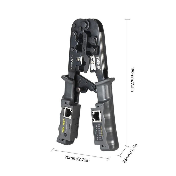 2 in 1 Wire Crimping and Testing Pliers RJ11 RJ12 RJ45 Cable Crimper Stripper Cutter Tester Image 4