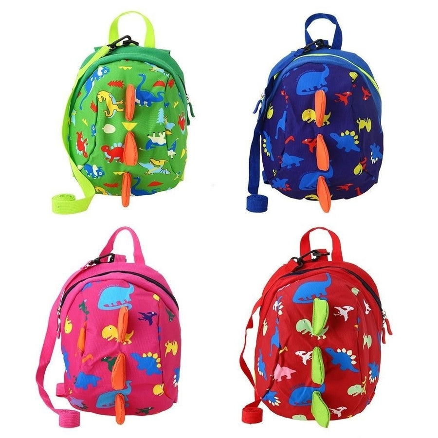 Kids School Bags Nylon Cute Dinosaur Travel Backpack Image 1