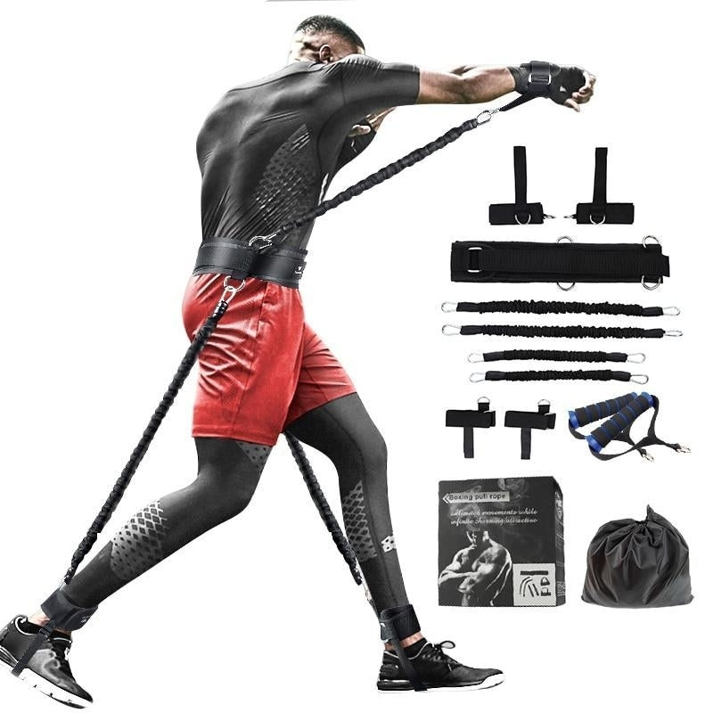 Latex Resistance Elastic Fitness Bands Set for Crossfit Training Exercise Pull Rope Rubber Expander Image 2