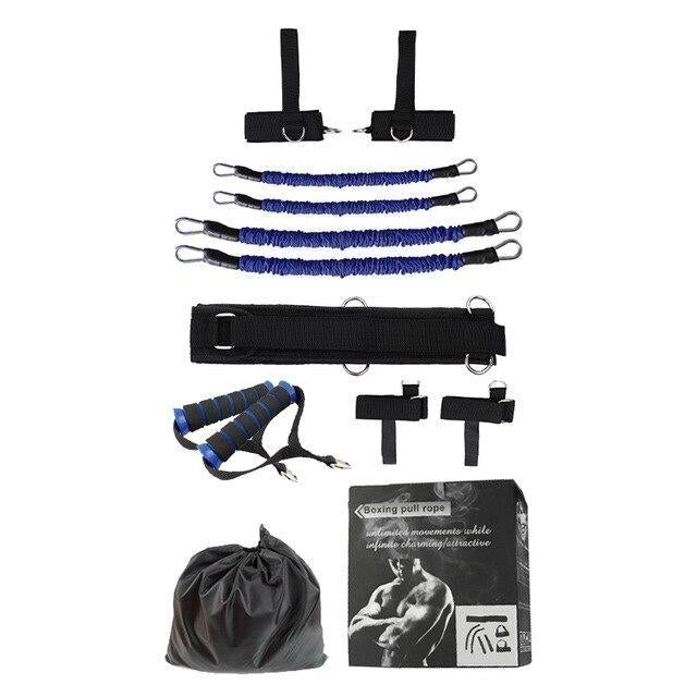Latex Resistance Elastic Fitness Bands Set for Crossfit Training Exercise Pull Rope Rubber Expander Image 9