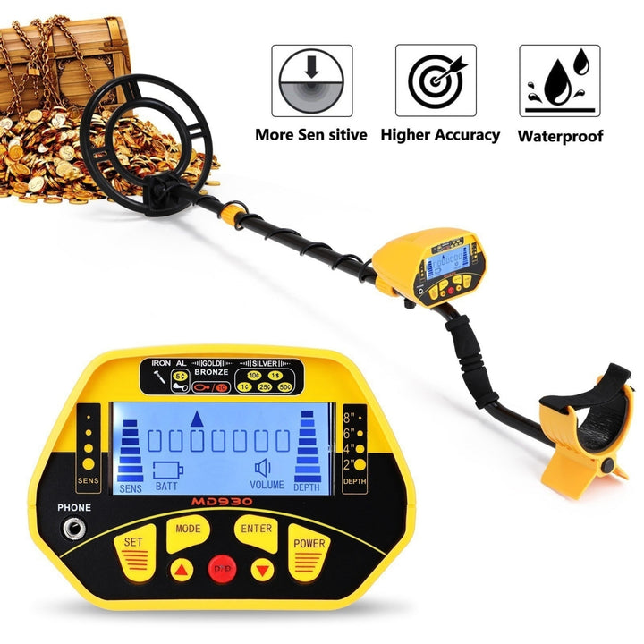 LCD Display Screen Handheld Metal Detector Accuracy Treasure Underground Finder for Adults and Kids Image 8