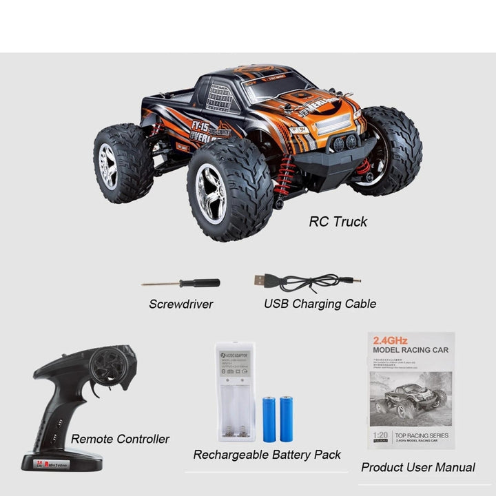 2.4Ghz 20KM/H 1:20 Off Road RC Trucks 4WD Vehicle Racing Climbing Car Image 9