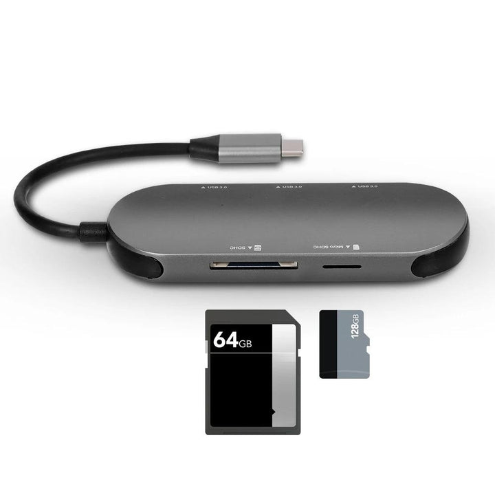 5-in-1 Multi-functional Hub Aluminum Shell USB3.03/SD TF Card Plug and Play Portable Hub Image 4