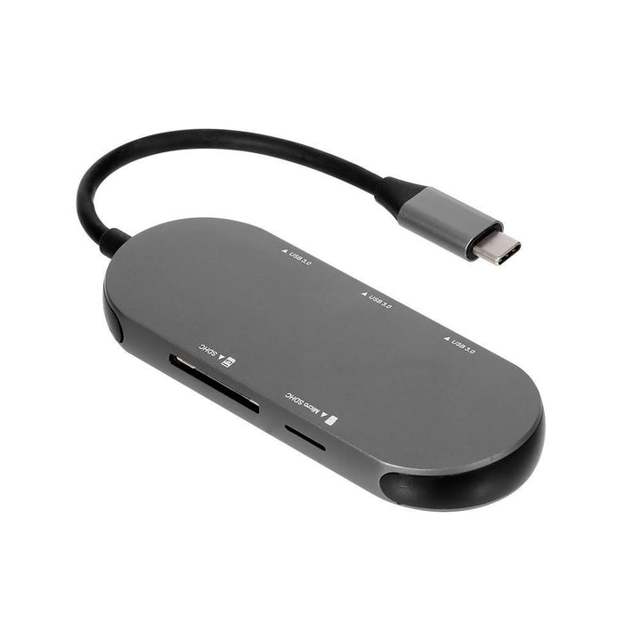 5-in-1 Multi-functional Hub Aluminum Shell USB3.03/SD TF Card Plug and Play Portable Hub Image 10