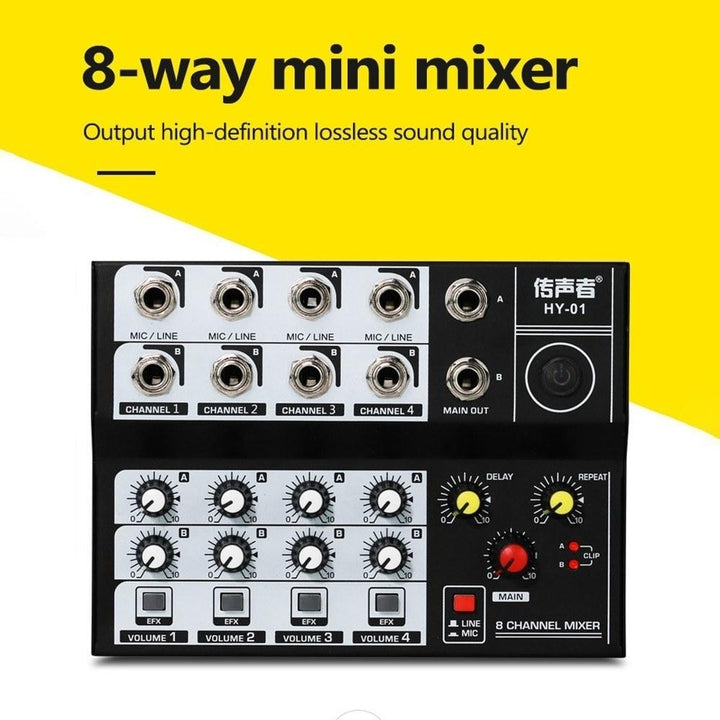 8 Channel Multi-functional USB Audio Mixer Portable Sound Image 6