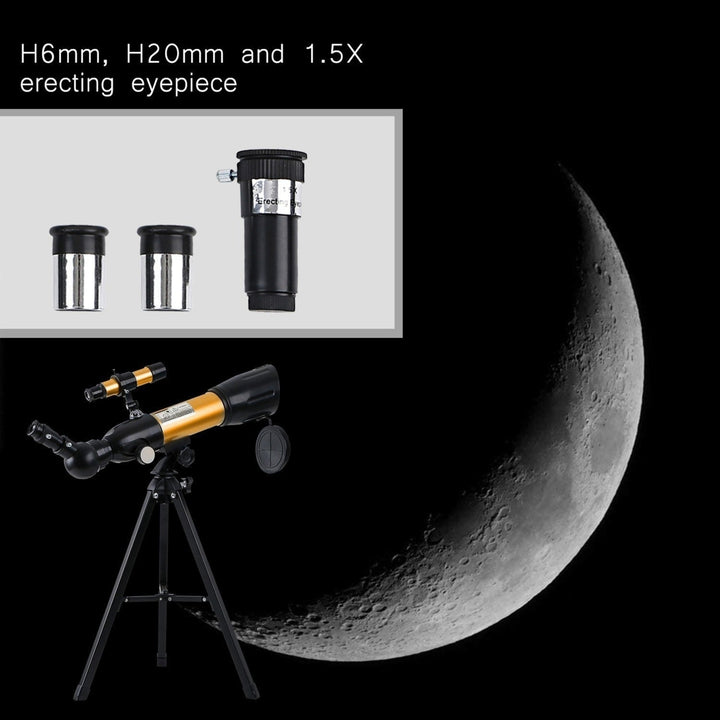 Astronomical Telescope 90X HD Monocular Refractor Spotting Scope for Star Gazing Bird Watching Camping Image 7