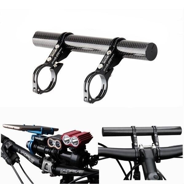 Bicycle Extended Handlebar Extension Light Lamp Stand Holder Image 2
