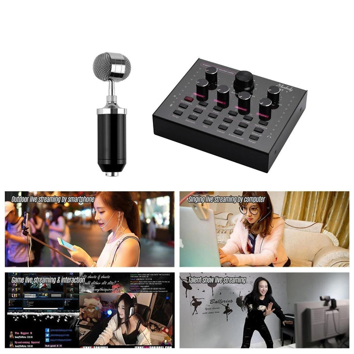 Live Sound Card + Professional Condenser Microphone Kit Image 10