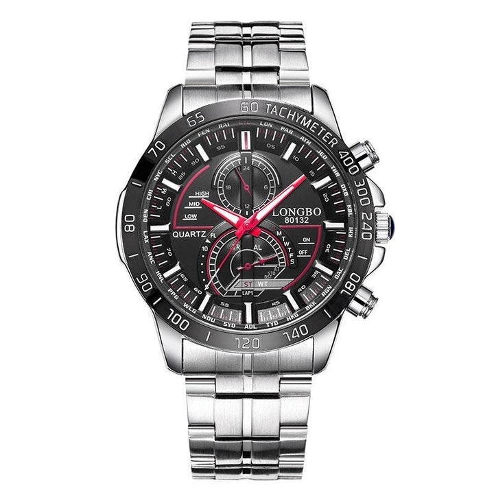 Luminous Men Stainless Steel Quartz Wrist Watch Date Display Image 7
