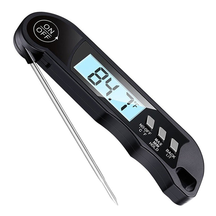 Meat Cooking Thermometer Digital Instant Read Portable Foldable LED Display for Home Kitchen BBQ Grill Baking Image 1