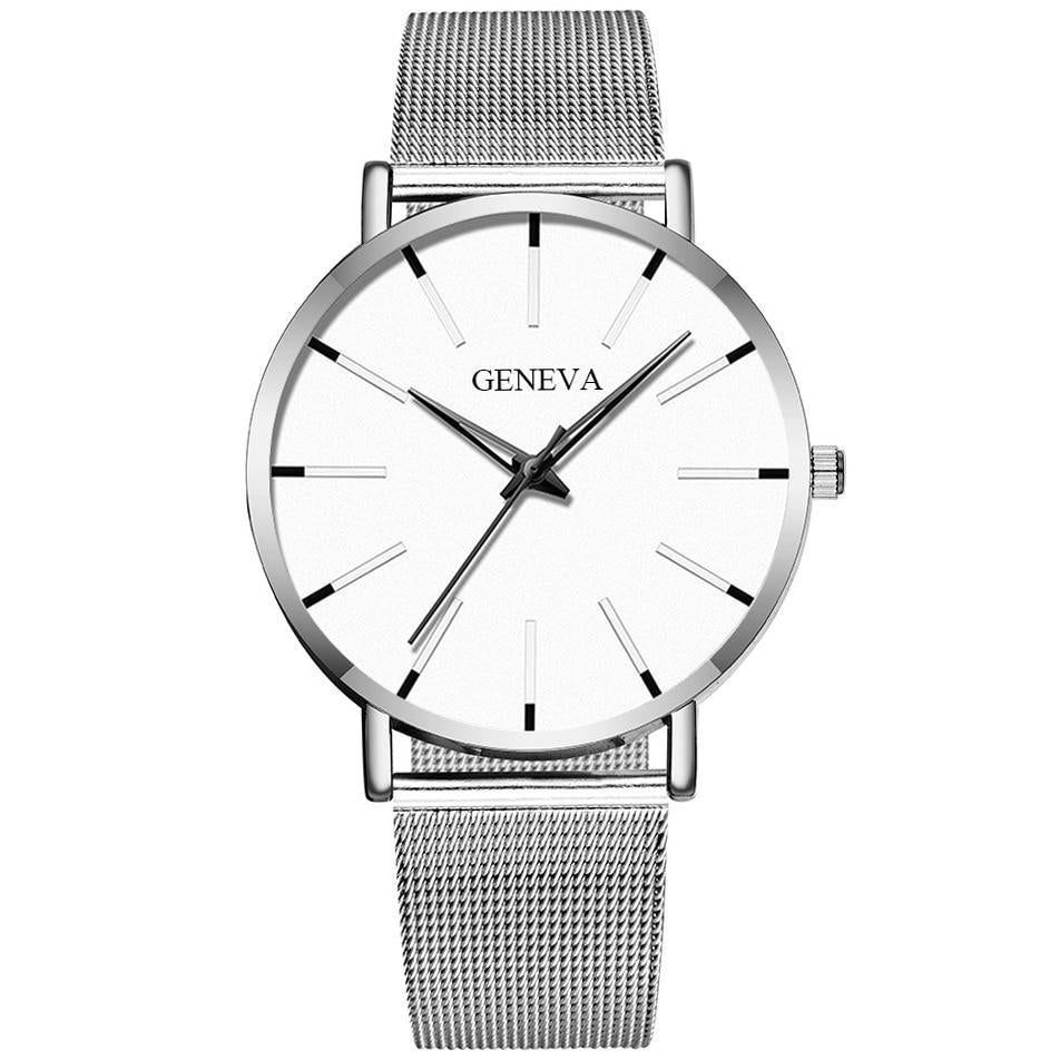 Minimalist Mens Fashion Ultra Thin Watches Simple Business Stainless Quartz Image 6