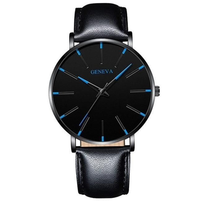 Minimalist Mens Fashion Ultra Thin Watches Simple Business Stainless Quartz Image 7