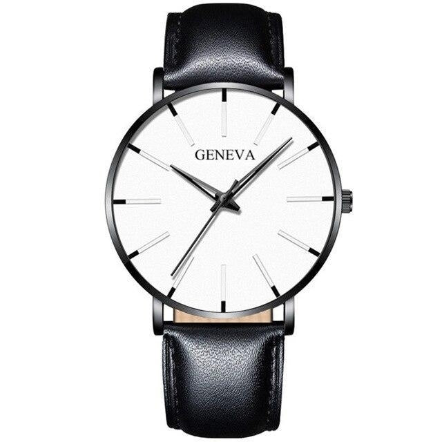 Minimalist Mens Fashion Ultra Thin Watches Simple Business Stainless Quartz Image 11
