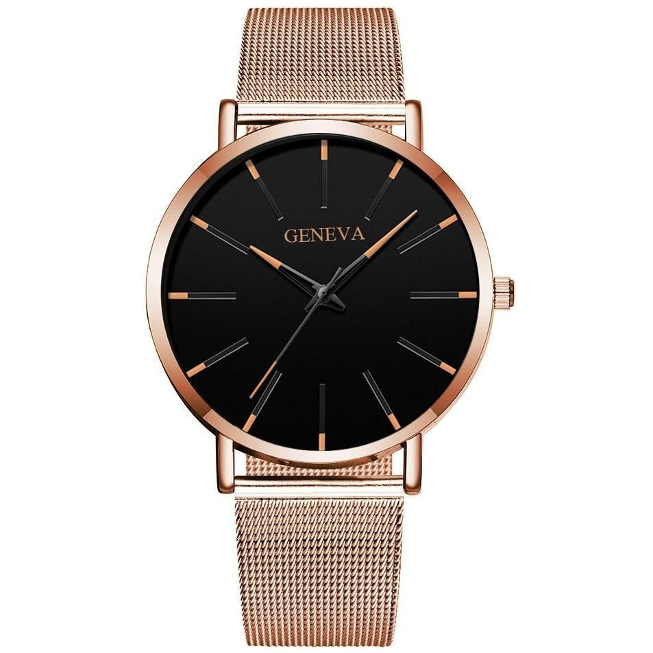 Minimalist Mens Fashion Ultra Thin Watches Simple Business Stainless Quartz Image 12