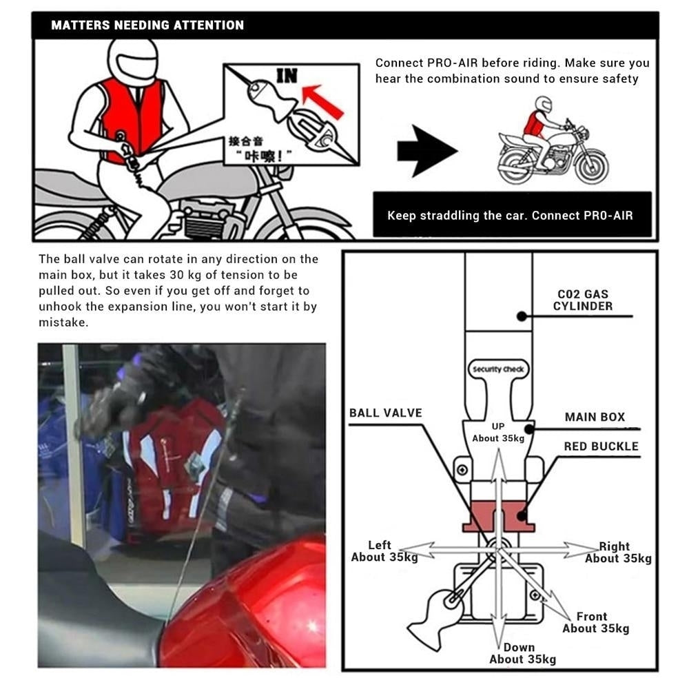 Motorcycle Protective Airbag Vest with Excellent Abrasion Resistance Image 11