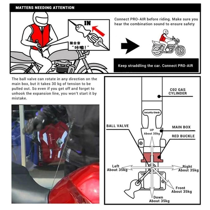 Motorcycle Protective Airbag Vest with Excellent Abrasion Resistance Image 11