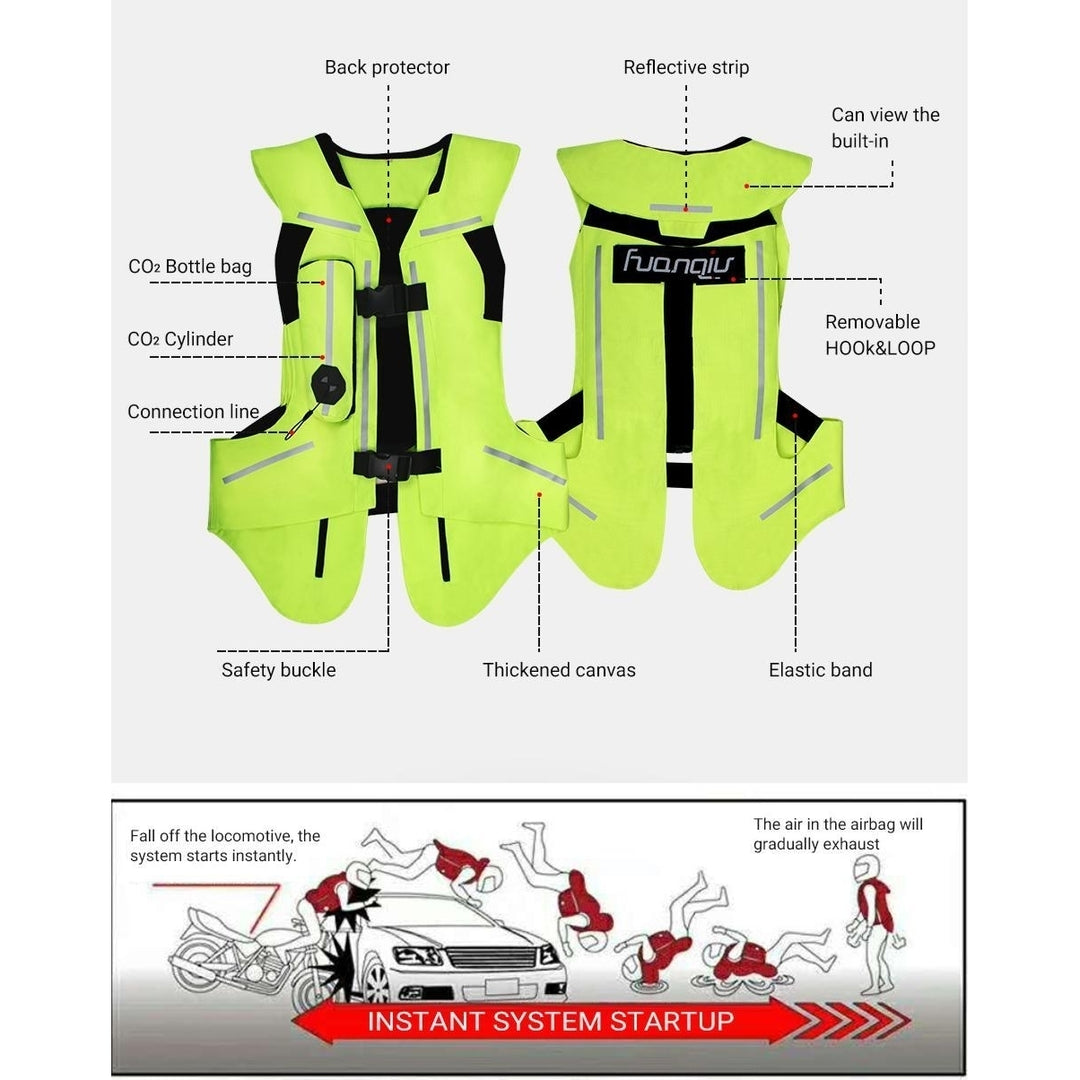 Motorcycle Protective Airbag Vest with Excellent Abrasion Resistance Image 12
