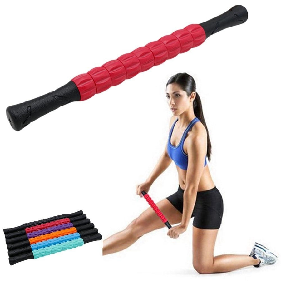 Muscle Roller Stick Body Massage for Relieving Soreness and Cramping Sticks Yoga Blocks Image 1